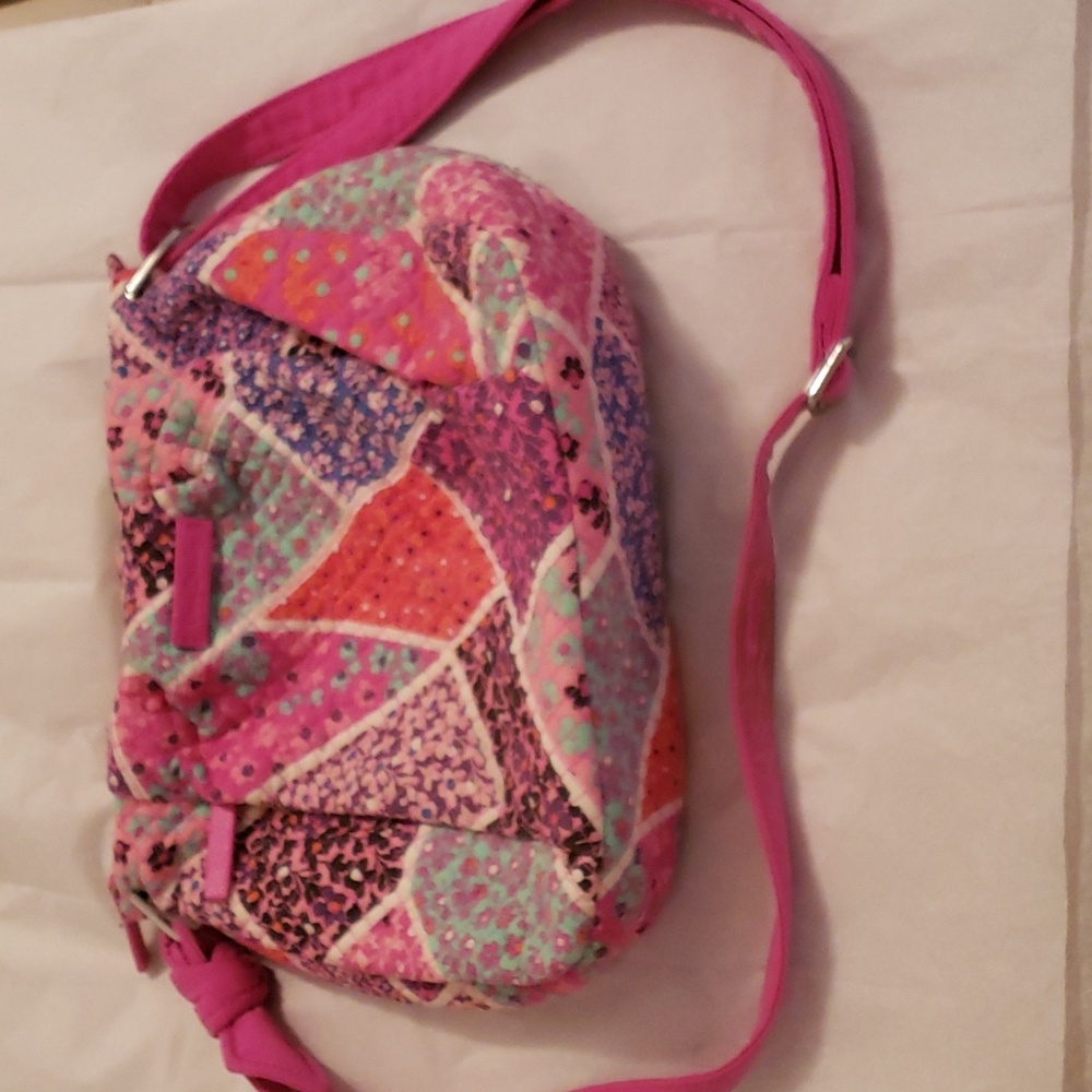 Ver Bradley Shoulder/Crossbody Bag, Quilted Pink Multi Patchwork Print